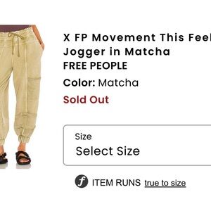 Free People Women's Jogger in Matcha